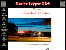 Tablet Screenshot of casinosupperclub.com